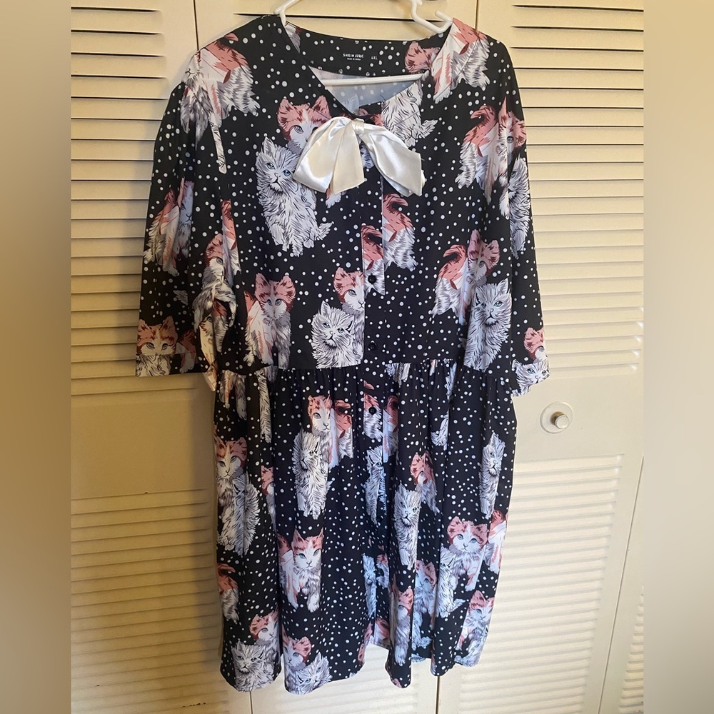 4XL Shein Curve coquette style kitten dress- brand new never worn
